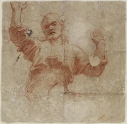 Study for a Figure of the Almighty (detail)